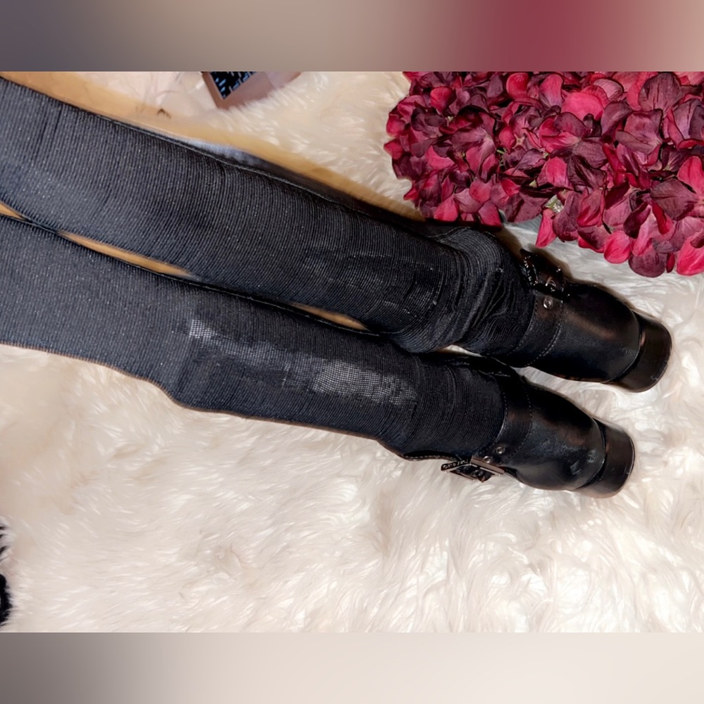 TORY BURCH Tall Black Leather Boot - Picture 13 of 15
